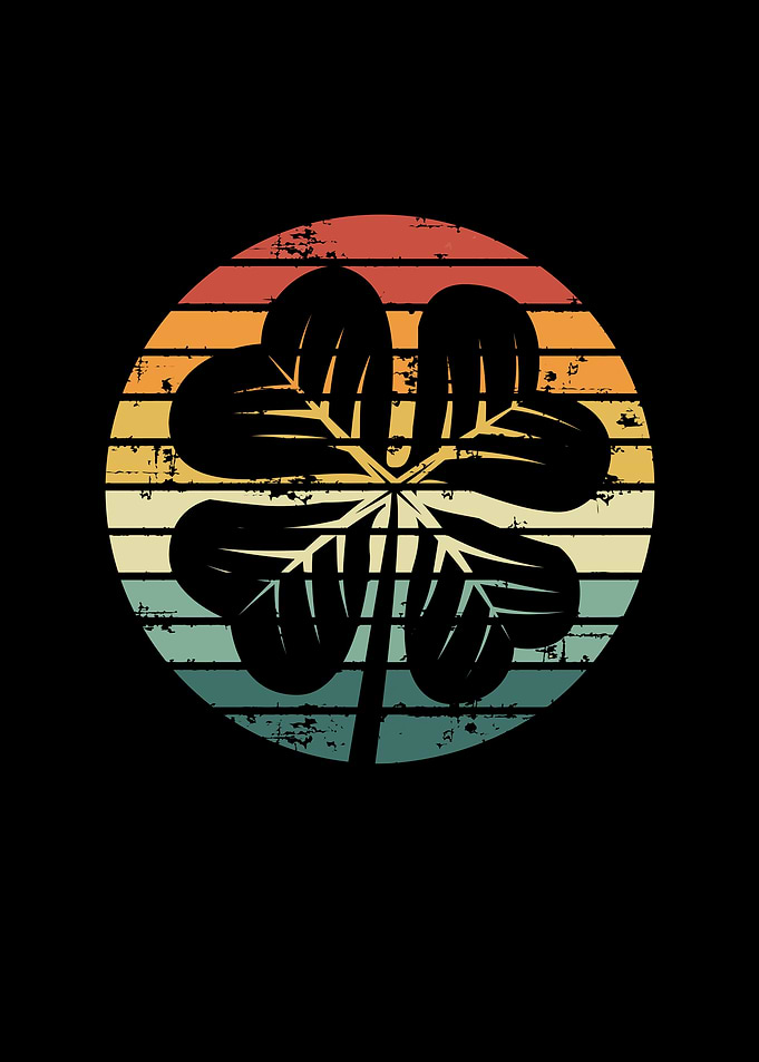 Shamrock retro vintage