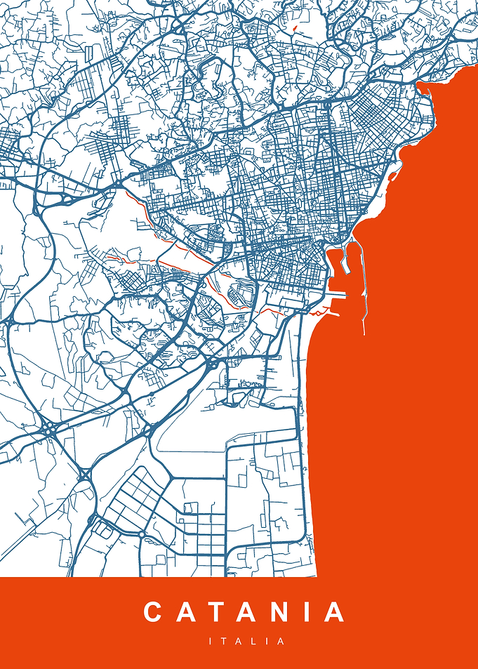 CATANIA Map ITALY