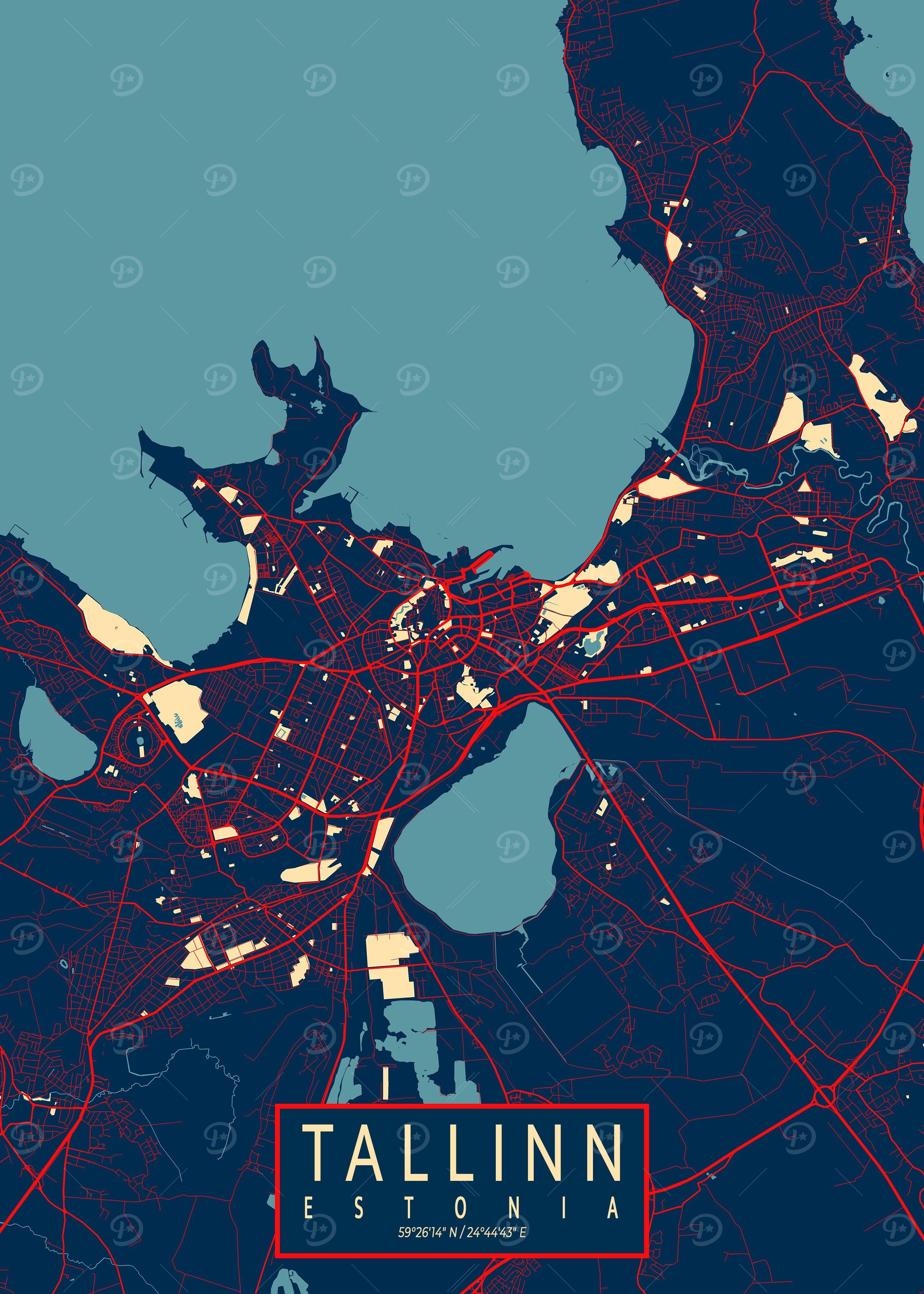 Tallinn City Map Hope