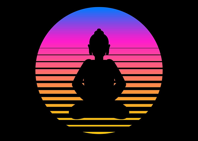Buddha Retro Buddha Yoga B