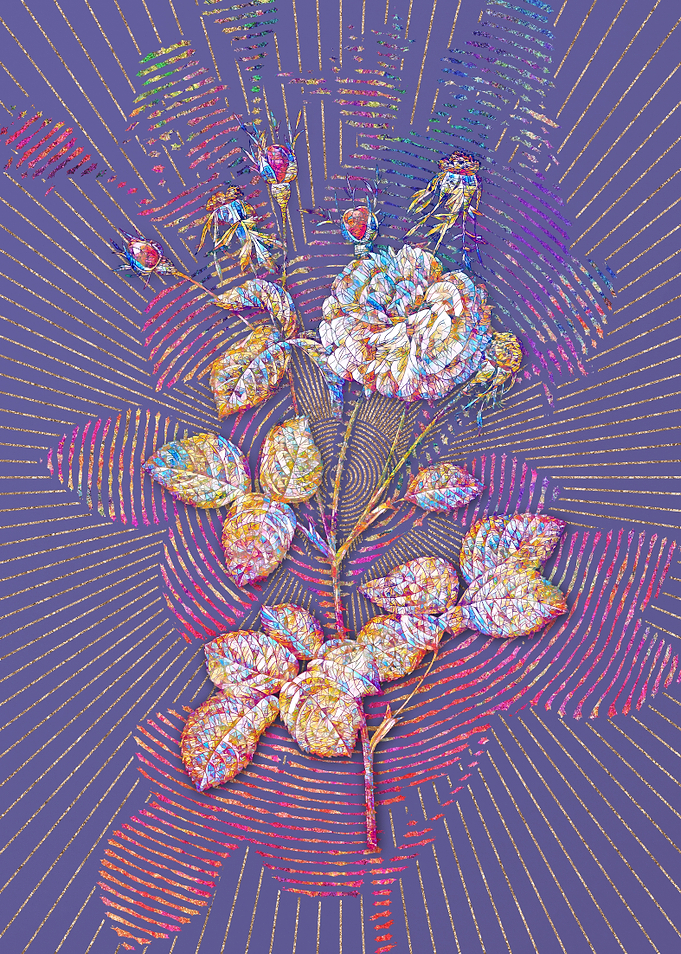 Pink Agatha Rose Mosaic