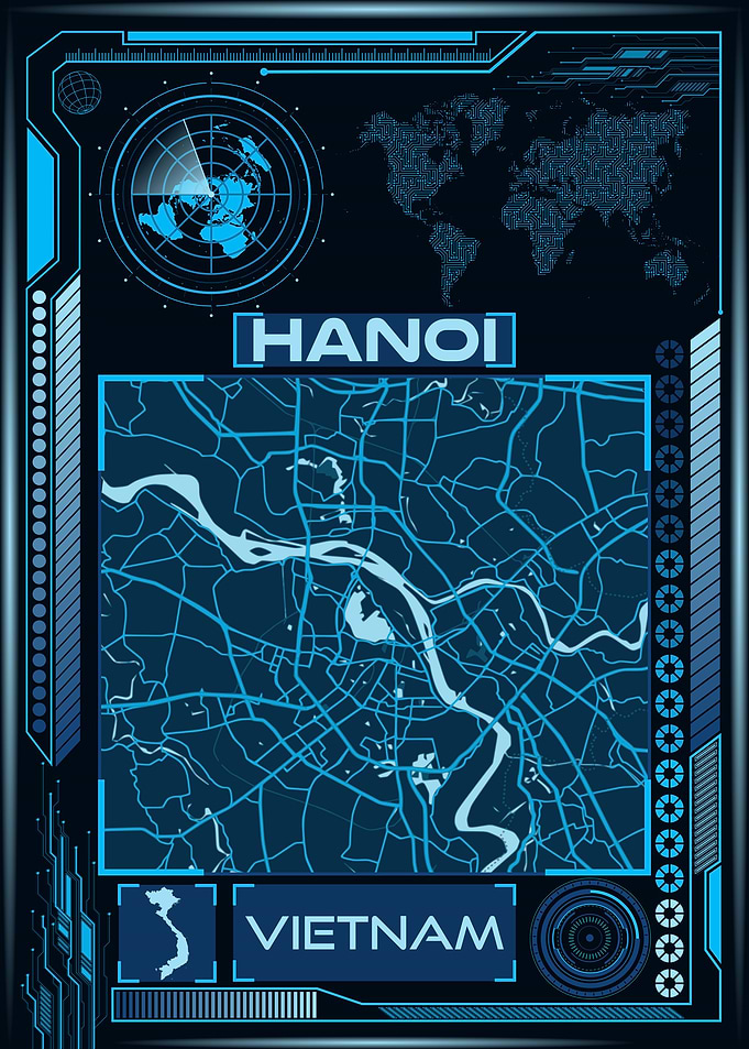HANOI MAP VIETNAM