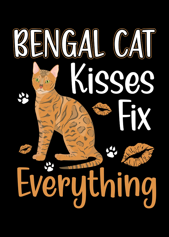 Bengal Cat Kiss