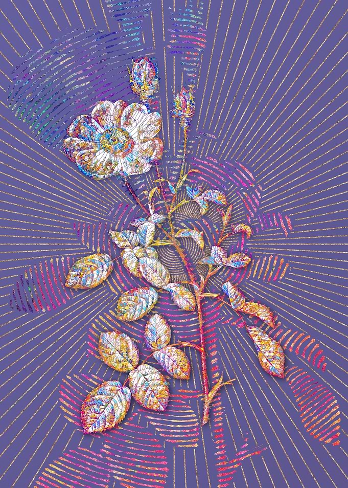 Sparkling Rose Mosaic