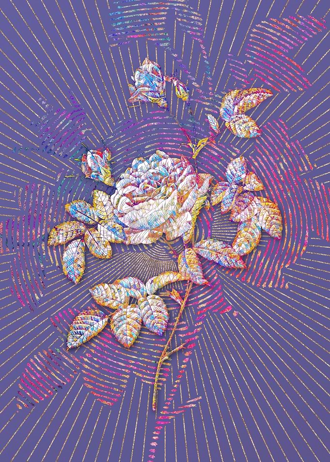 Pink Rose Turbine Mosaic