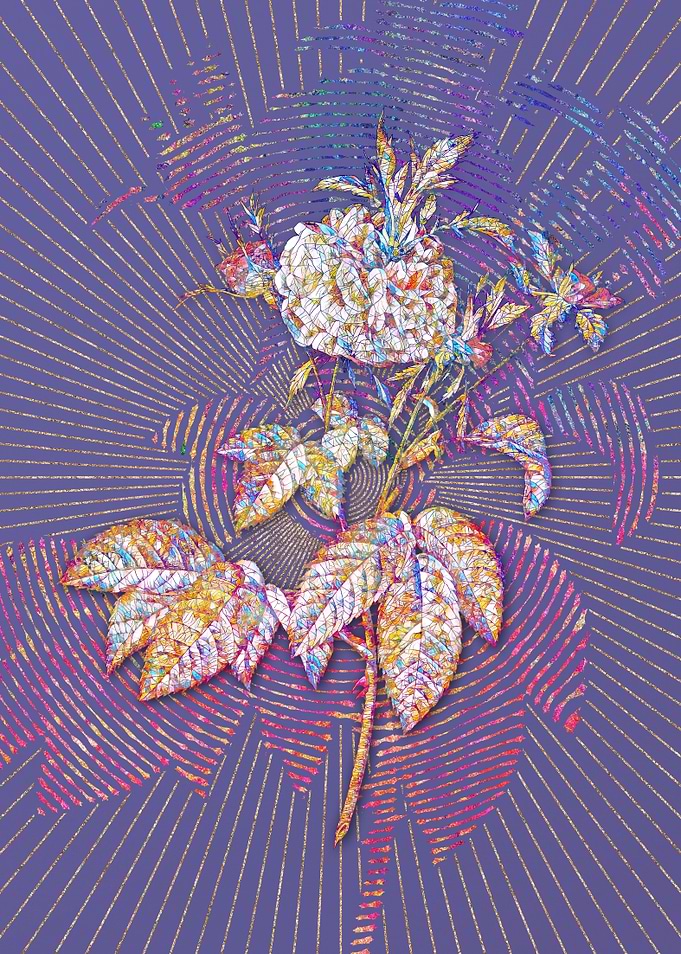 Pink Agatha Rose Mosaic 2