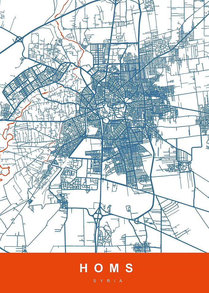 HOMS Map SYRIA