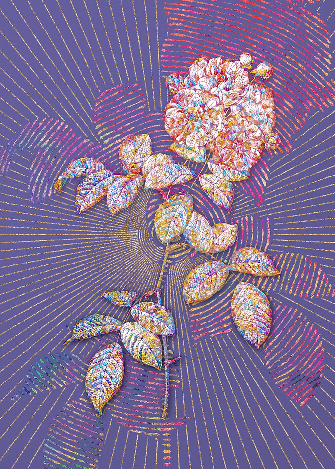Seven Sisters Roses Mosaic