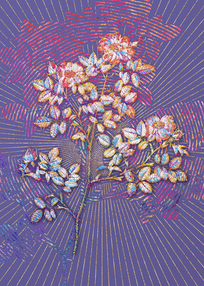 Rose Corymb Mosaic Floral