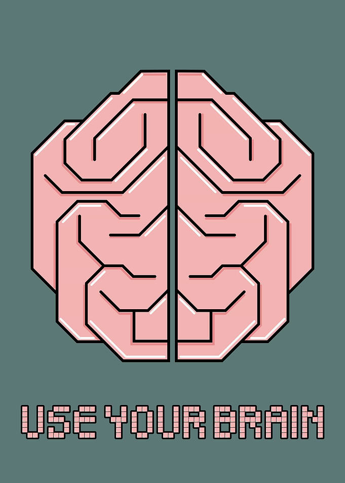 USE YOUR BRAIN CARTOON