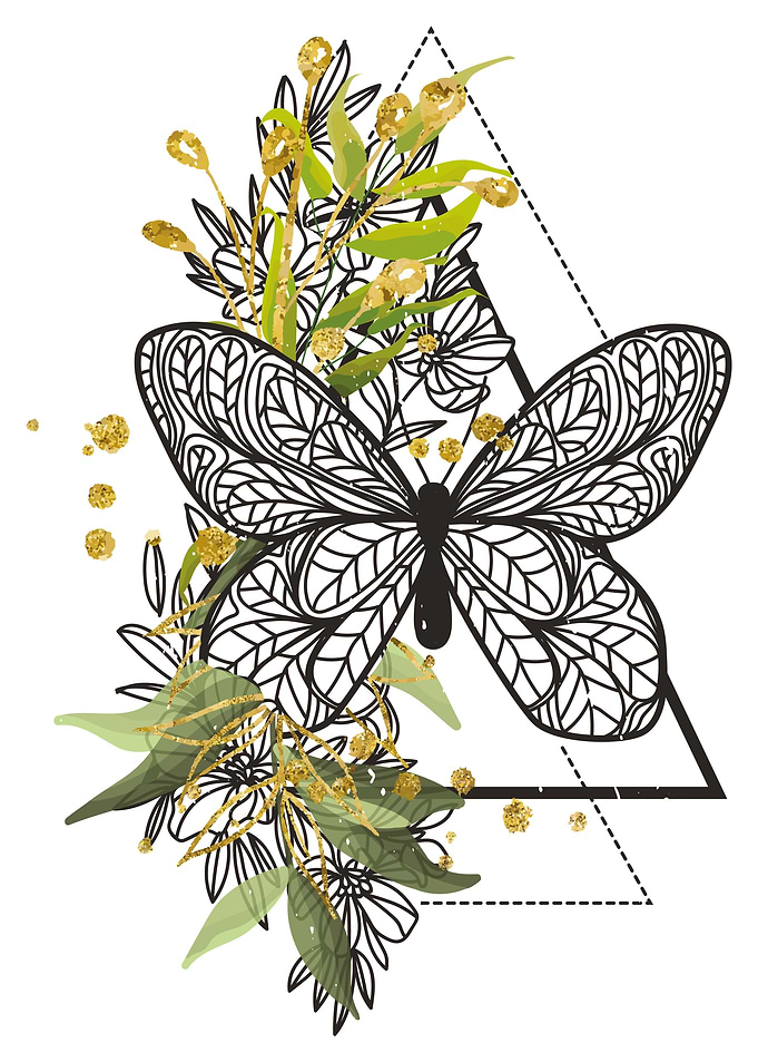 Bohostyle butterfly
