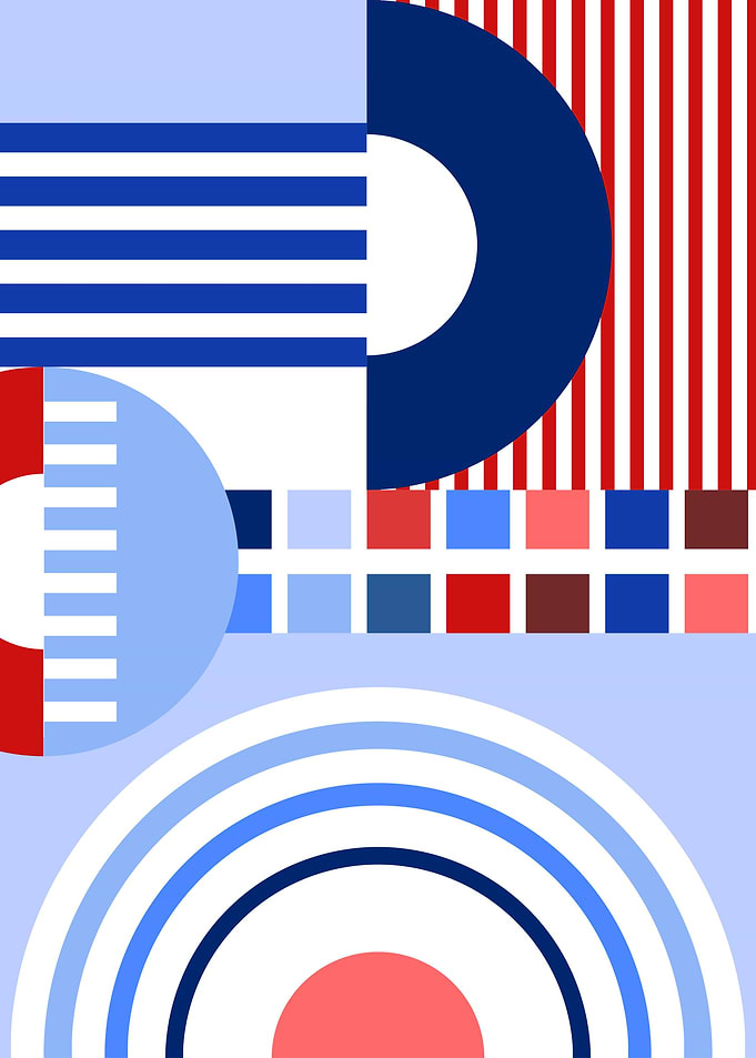 Retro Bauhaus Pattern 08