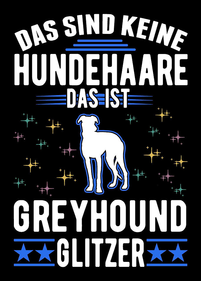 Greyhound Glitzer Britisch