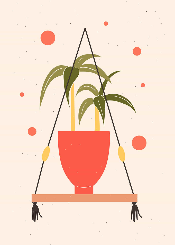 Minimalistic Tropical leaf