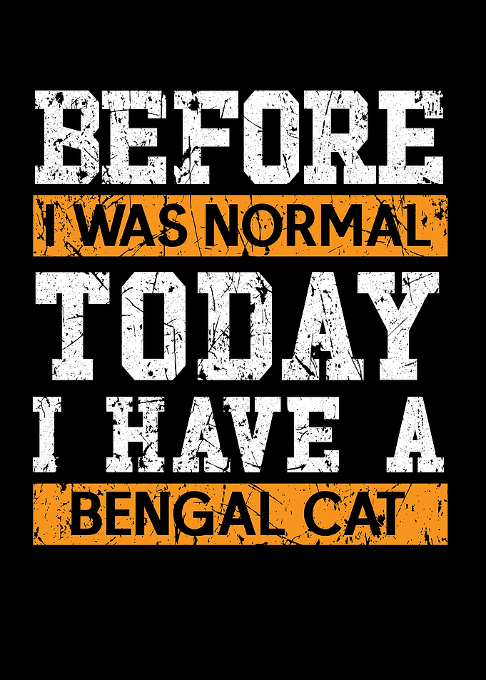 Funny Bengal Cat