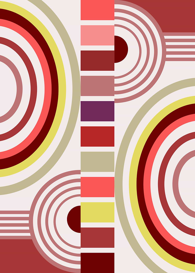 Retro Bauhaus Pattern 06