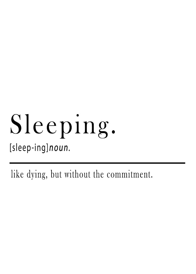 Sleeping Definition