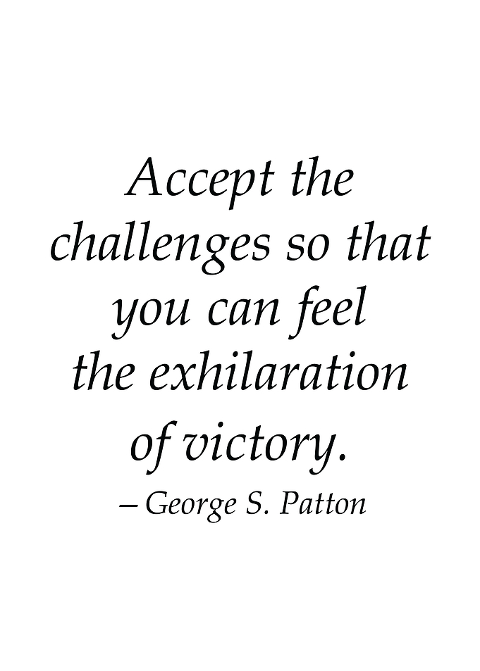 Accept The Challenges