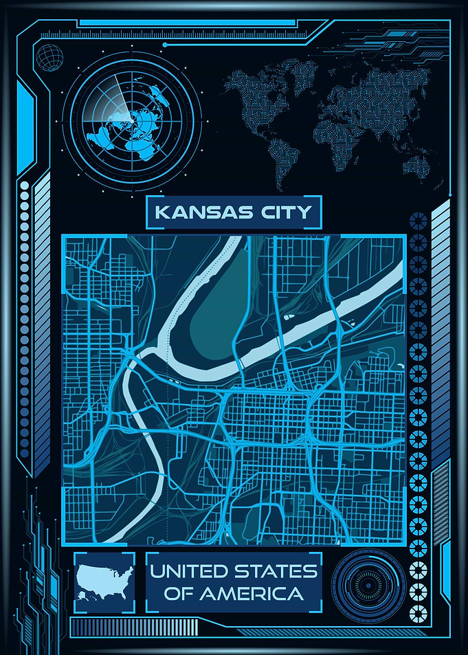 KANSAS CITY MAP USA