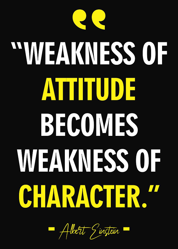 Attitude Einstein Quote