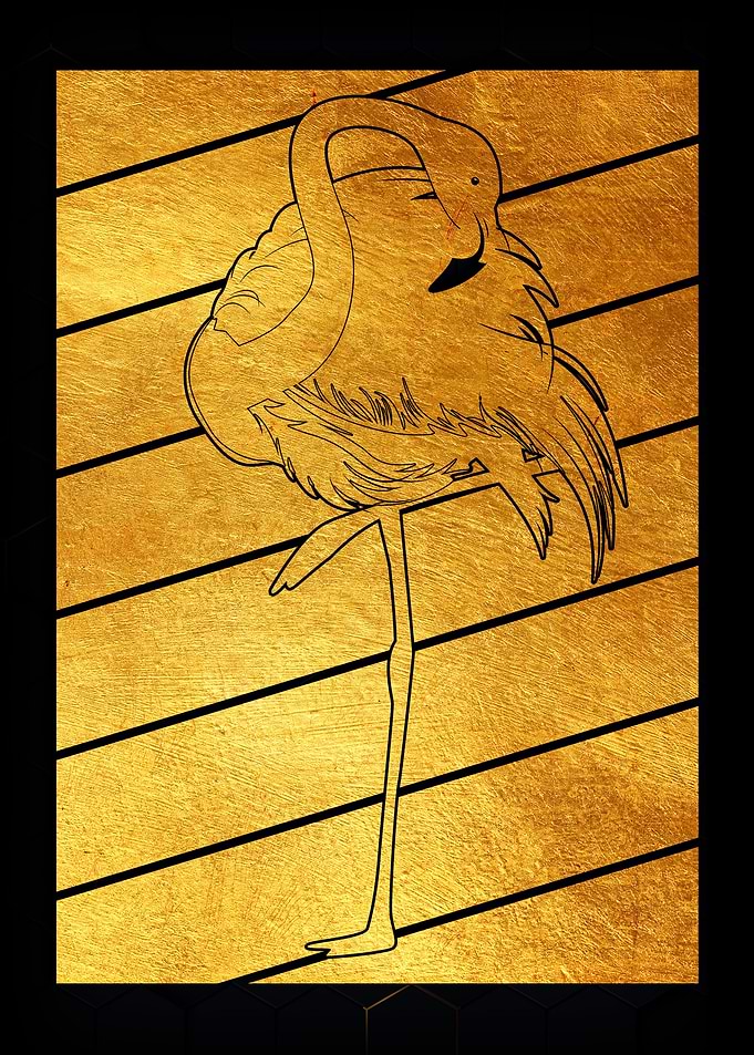 Vintage Flamingo Retro