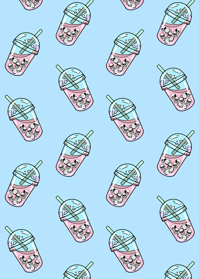 Pastel Goth Skull