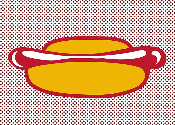Hot Dog Lichtenstein