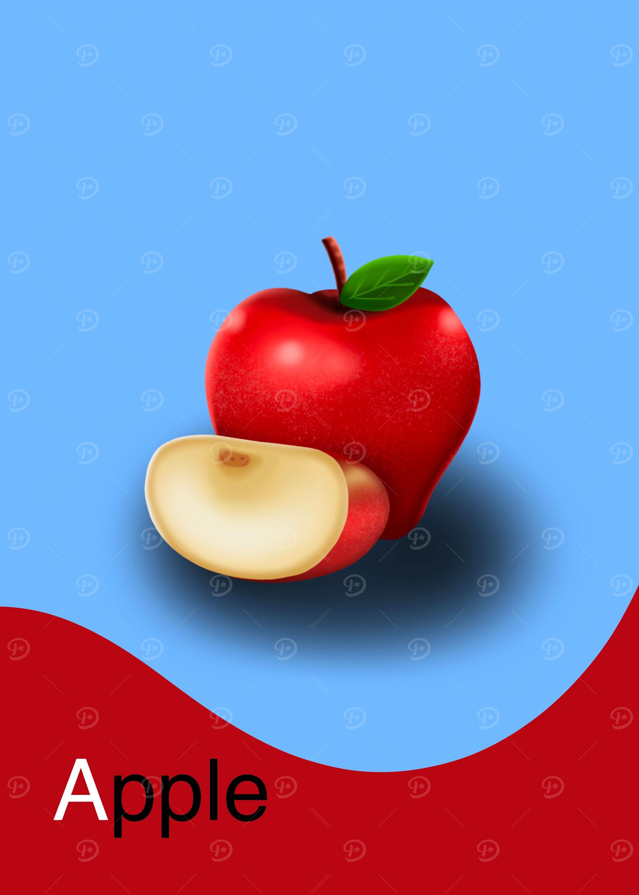 Red Apple Painting