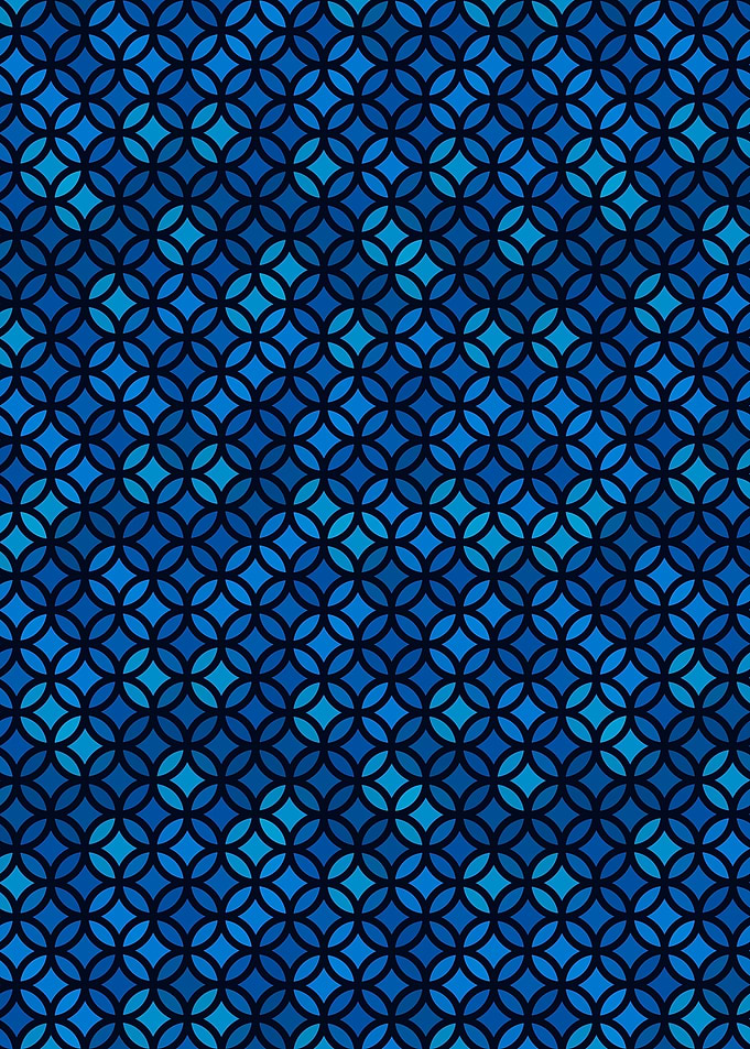 Blue Stained Glass Pattern