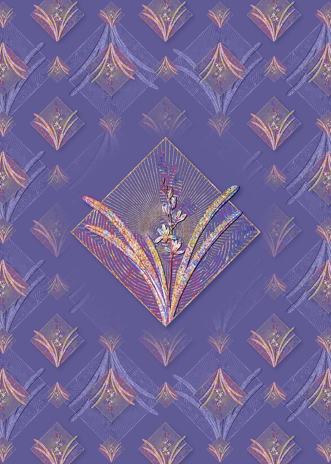 Boat Orchid Floral Pattern
