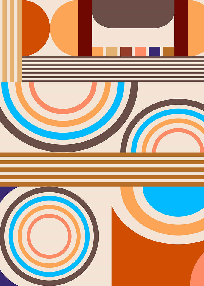 Retro Bauhaus Pattern 04