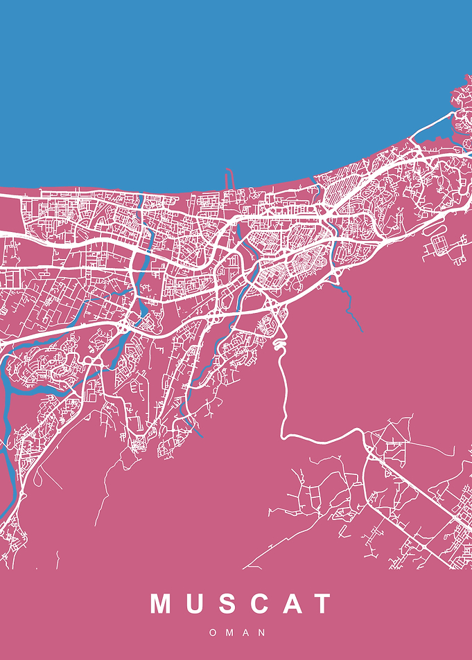 MUSCAT Map OMAN