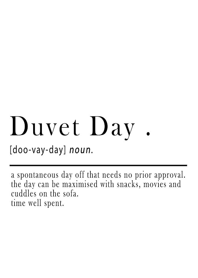 Duvet Day Definition