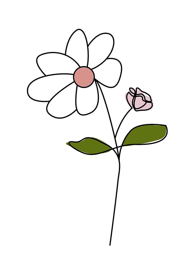 Flower boho style