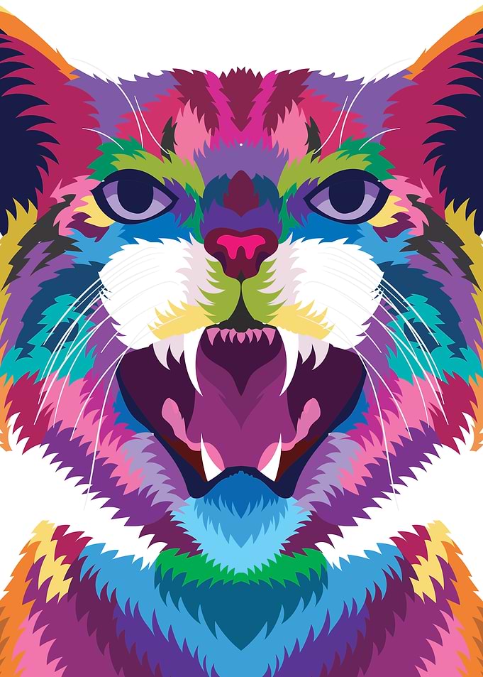 Cat Pop Art