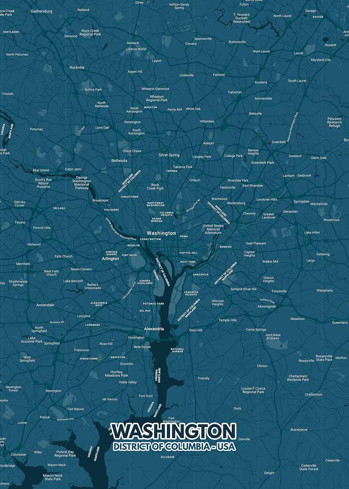 Washington city map