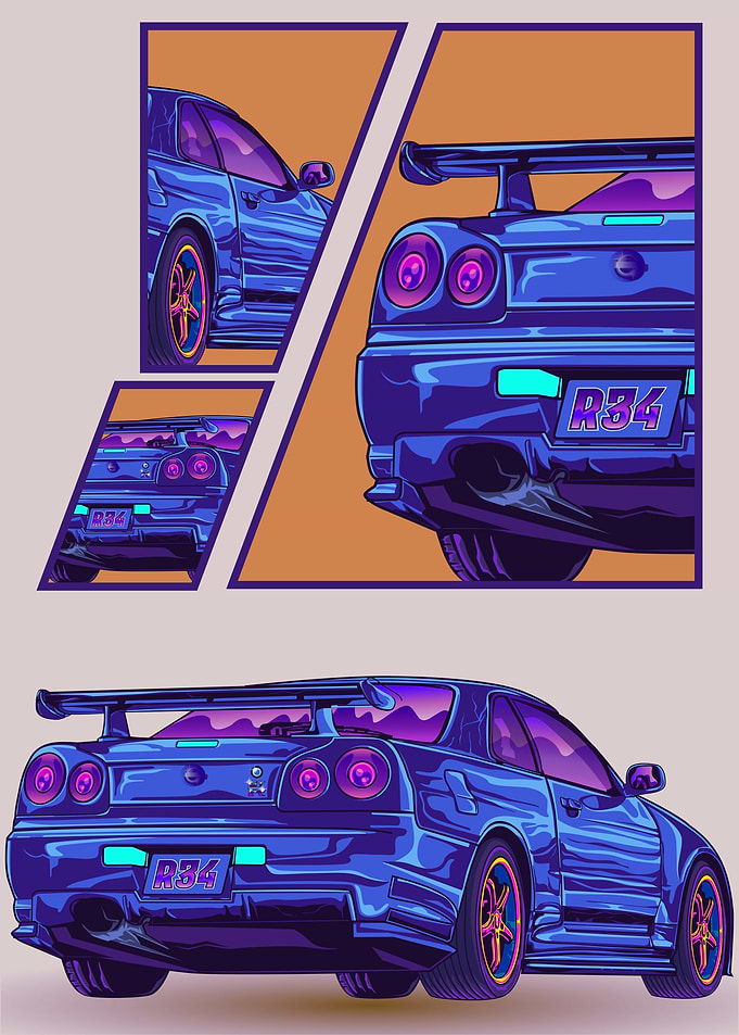Skyline Gtr R34 cars car