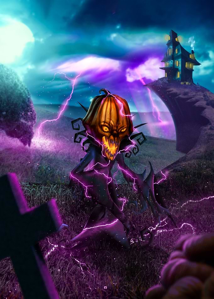 Halloween Monster Pumpkin