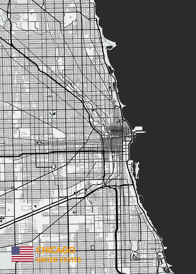 Chicago maps art