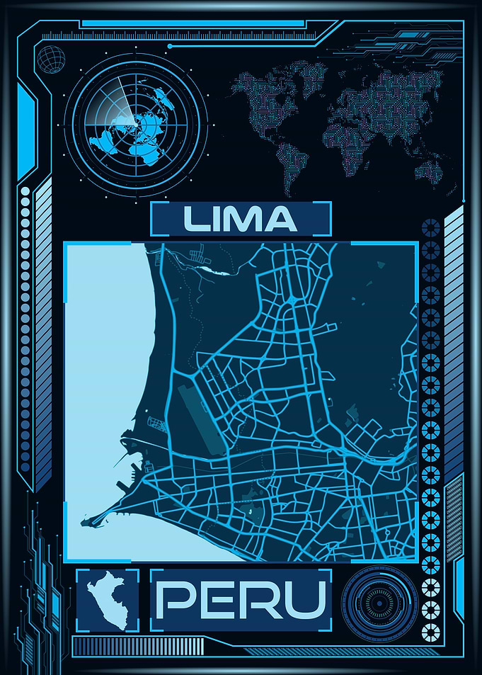 LIMA MAP PERU