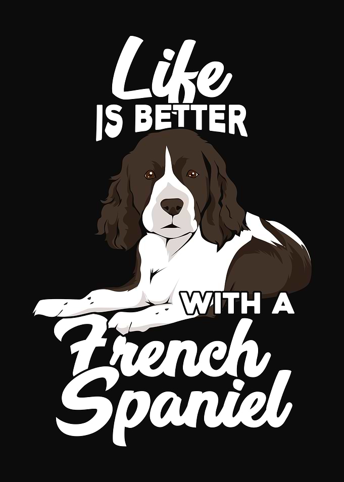 French Spaniel Dog Design