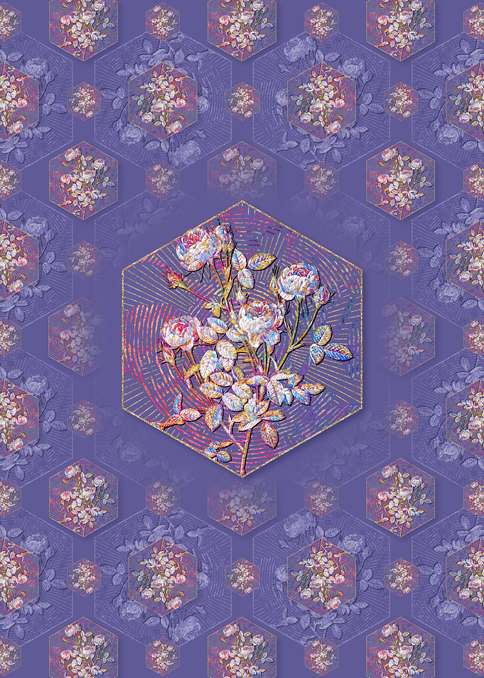 Burgundian Rose Pattern
