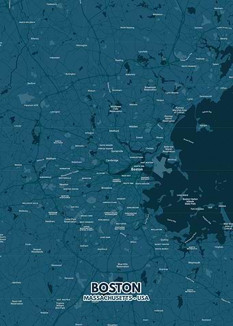 Boston city map