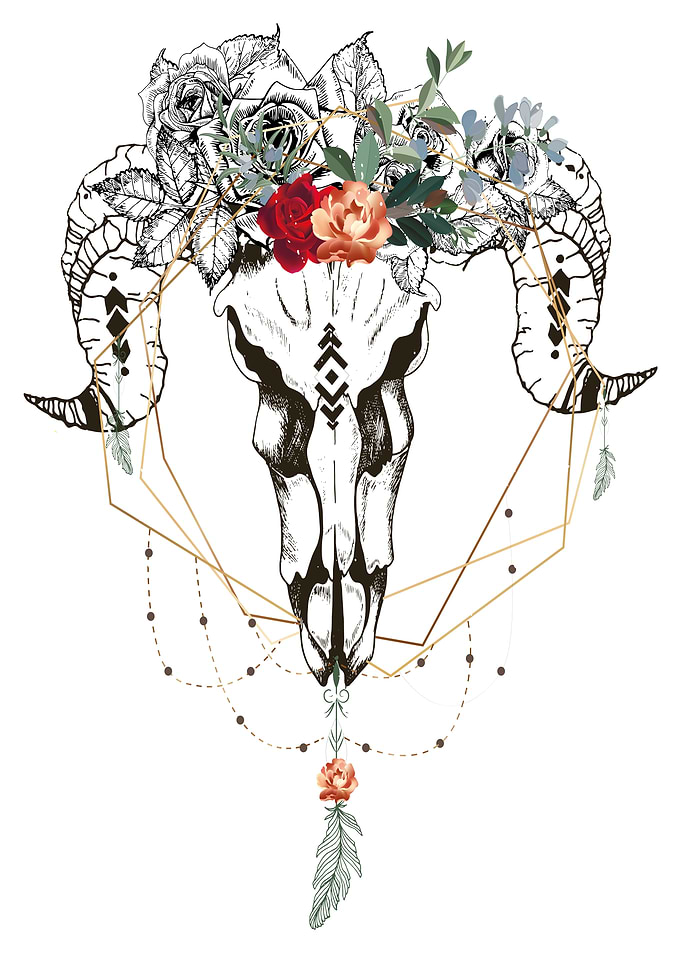 Boho style Capricorn with