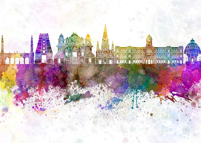 Chennai skyline