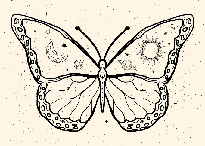 Celestial Butterfly Galaxy