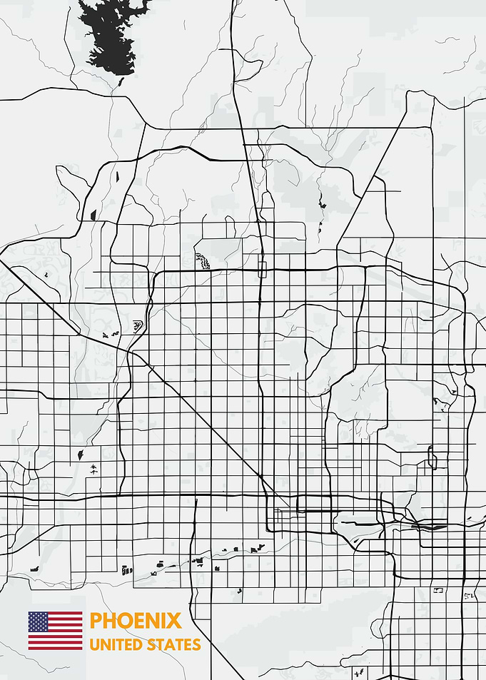 Phoenix maps art