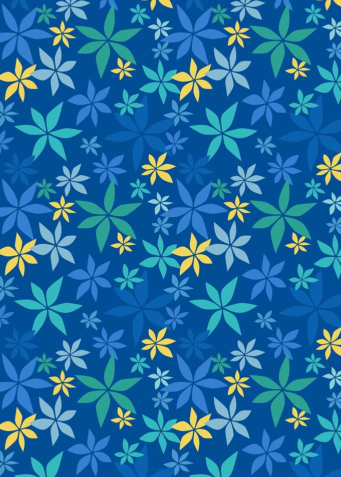 Blue Floral Pattern
