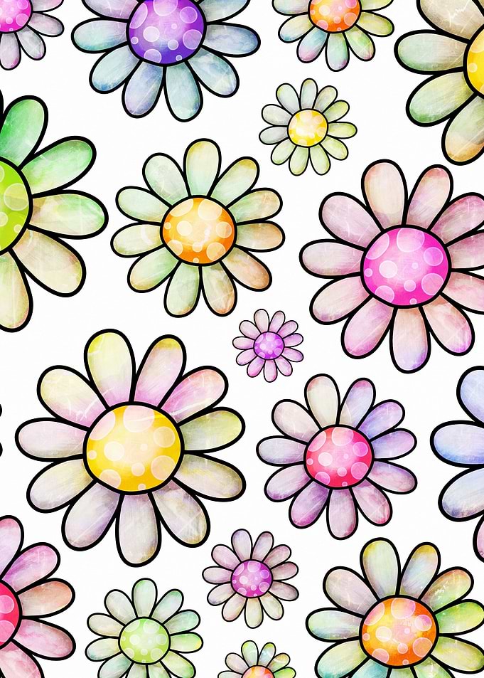 Doodle Daisy Flower 07