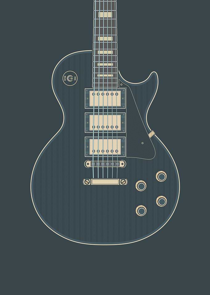Dark Deluxe Rock Guitar
